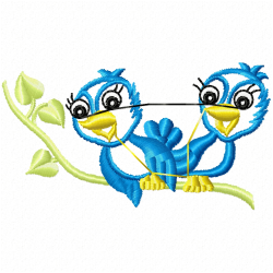 Small Birds Embroidery Design 4 Small Birds Embroidery Design 4